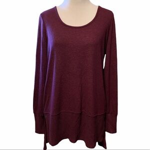 Philosophy brand wine colored soft tunic sweater